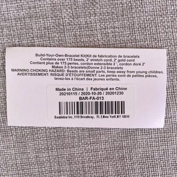 BaubleBar Build Your Own Bracelet Kit Over 175 Colorful Beads for 2-3 Bracelets - Picture 3 of 4